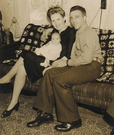 Beverly with her parents