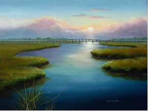 Boardwalk Sunrise, 2007, Oil on canvas