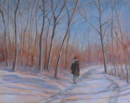 Cordwood - Winter Walk,by Marian Waldron Nicastro
