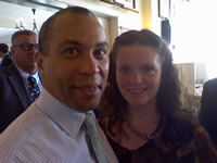 Deval Patrick with Nicola Burnell