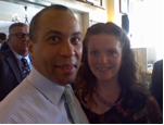 Deval Patick with Nicola Burnell
