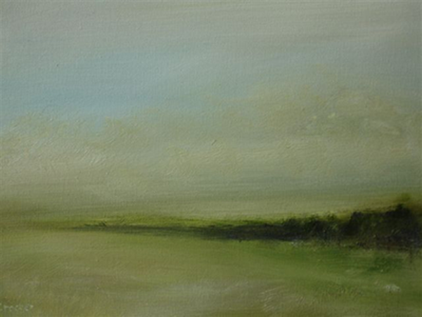 Spring Meadow by Karen Crocker, oil on canvas  